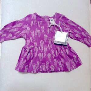 NWT Kate Quinn Octopus Peplum Baby Top